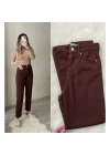 Kahverengi Mom Jean ZR