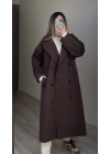 Mssimo Acı Kahve Oversize Trençkot