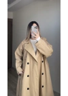 Mssimo Bej Oversize Trençkot