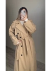 Mssimo Bej Oversize Trençkot