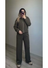 Oysh Haki Bomber Ceketli Eşofman Takımı