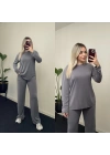 Oysho Bisiklet Yaka Gri Modal Takım