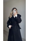 Premium Kaşe Kaban Siyah