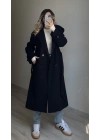 Premium Kaşe Kaban Siyah