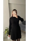 Siyah HM Model Triko Elbise