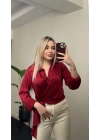 Yandan Bağlamalı Saten Gömlekler