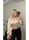 Yandan Bağlamalı Saten Gömlekler