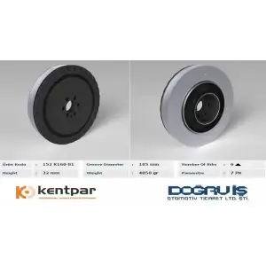 KENTPAR Krank Kasnağı (KENT 152 K160 01) - Fiat / Alfa / Lancia