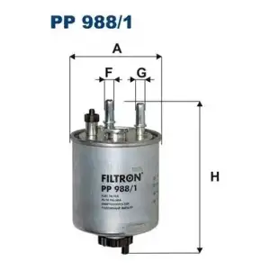 FILTRON Yakıt Filtresi (Mazot Filtresi (Üstü Açik Tip)) (PP 988/1) - Renault / Dacia