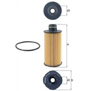 MAHLE Yağ Filtresi (MHL OX1219D) - Fiat / Alfa / Lancia