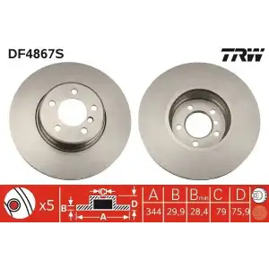 TRW Fren Diski Ön (DF4867S) - BMW / Mini