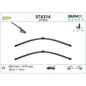 VALEO Silecek Süpürgesi Ön Takım (574314) - Ford