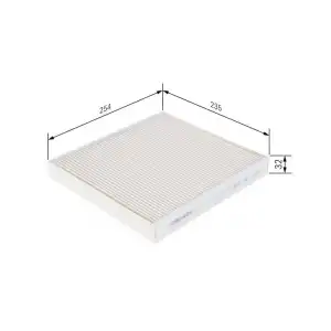 BOSCH Polen Filtresi (E2998li / La888) - VW Grubu (VW/Audi/Seat/Skoda) 1987432540