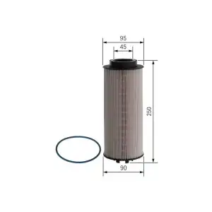 BOSCH Yakıt Filtresi (Filtre Elemanı) (F026402032) - Ağır Vasıta