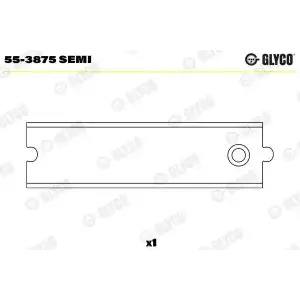 GLYCO Piston Kol Burcu (80mm F8Q 706) - Renault / Dacia GLY 55-3875 SEMI