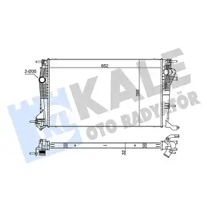 KALE Su Radyatörü (Brazing] [652x388x32]) - Renault / Dacia 355835