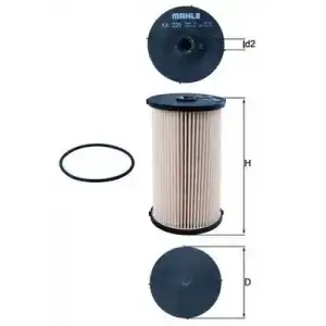 MAHLE Yakıt Filtresi (E85kpd146 / C515) - VW Grubu (VW/Audi/Seat/Skoda) MHL KX220D
