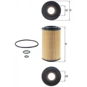 MAHLE Yağ Filtresi (MHL OX153D4) - Fiat / Alfa / Lancia