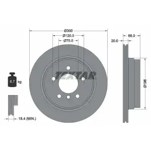 TEXTAR Fren Diski Arka (Adet) - BMW / Mini TX 92154903