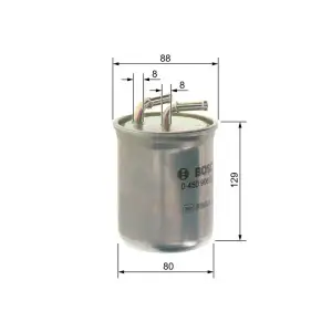 BOSCH Yakıt Filtresi (H281wk / Kl494) - VW Grubu (VW/Audi/Seat/Skoda) 0450906500