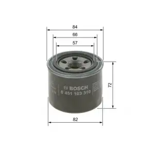 BOSCH Yağ Filtresi (2630022800 - 2630035531 - 0rf0323802) - Kore Araçları (Hyundai/Kia) 0451103316