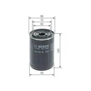 BOSCH Yağ Filtresi (OC 54) - VW Grubu (VW/Audi/Seat/Skoda) 0451104066