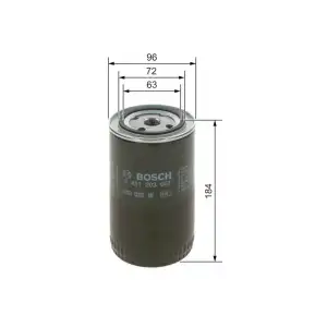BOSCH Yağ Filtresi (H19w06 / Oc105) - VW Grubu (VW/Audi/Seat/Skoda) 0451203087