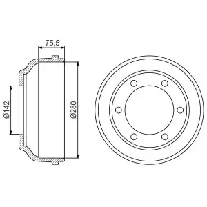 BOSCH Kampana Arka (Çift Teker) - Ford 0986477195