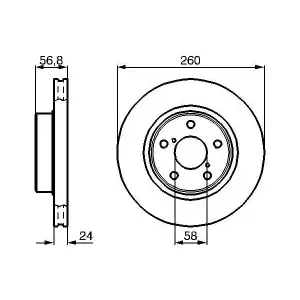 BOSCH Fren Diski Ön (0986478293) - Japon Araçları