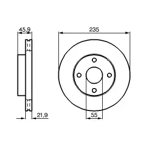 BOSCH Fren Diski Ön (0986478787) - Japon Araçları