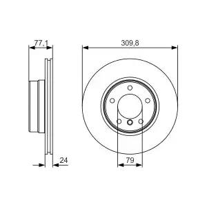 BOSCH Fren Diski Ön (0986479S29) - BMW / Mini