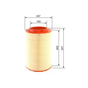 BOSCH Hava Filtresi (Filtre Elemanı) (09864B0006) - Ağır Vasıta