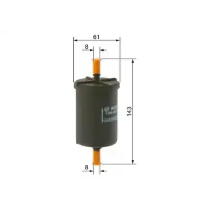 BOSCH Yakıt Filtresi (Benzin Filtresi) - Renault / Dacia 09864B2017