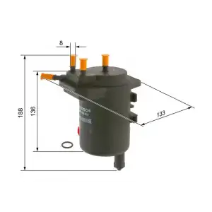 BOSCH Yakıt Filtresi (Mazot Filtresi) (09864B2024) - Renault / Dacia