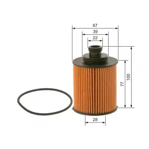 BOSCH Yağ Filtresi (09864B7005) - Fiat / Alfa / Lancia