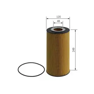BOSCH Yağ Filtresi (09864B7080) - Ağır Vasıta