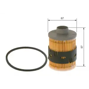 BOSCH Yakıt Filtresi (Mazot Filtresi) (1457070001) - Fiat / Alfa / Lancia