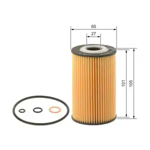 BOSCH Yağ Filtresi (OX 127/1d-e104hd43) - BMW / Mini 1457429108