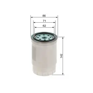 BOSCH Yakıt Filtresi (Mazot Filtresi) (1457434511) - Kore Araçları (Hyundai/Kia)
