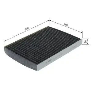 BOSCH Polen Filtresi (E900lc / LAK 63 (Karbonlu)) - VW Grubu (VW/Audi/Seat/Skoda) 1987432300
