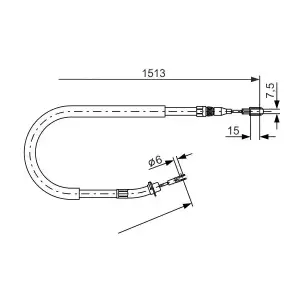BOSCH EL Fren Teli (1987477852) - VW Grubu (VW/Audi/Seat/Skoda)