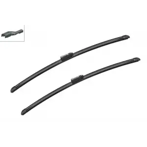 BOSCH Silecek Süpürgesi Ön Takım (3397009821 / 119340 ( 600 / 600 MM ) MUZ Tipi) - VW Grubu (VW/Audi/Seat/Skoda)