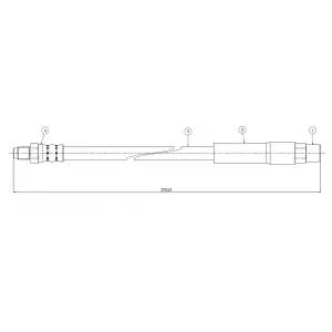 CAVO Fren Hortumu Arka (Sag-sol) (CAVO C800 095B) - BMW / Mini