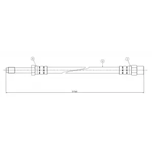 CAVO Fren Hortumu Arka (Sag-sol) (CAVO C800 365A) - BMW / Mini