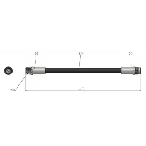CAVO Fren Hortumu Arka (200 MM) - Peugeot / Citroën / DS CAVO C800 564A