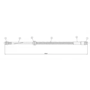 CAVO Fren Hortumu Arka ((500 Mm)) - VW Grubu (VW/Audi/Seat/Skoda) CAVO C900 127A