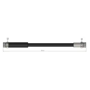 CAVO Fren Hortumu Arka (24.5204-0233.3) - VW Grubu (VW/Audi/Seat/Skoda) CAVO C900 370A