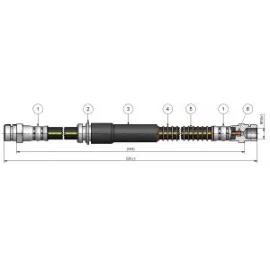 CAVO Fren Hortumu Ön (83.7849-0502.3) - VW Grubu (VW/Audi/Seat/Skoda) CAVO C900 617A