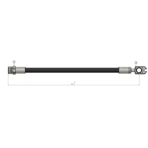 CAVO Fren Hortumu Arka (23156 / 24.5204-0233.3 (285 Mm)) - VW Grubu (VW/Audi/Seat/Skoda) CAVO C900 618A