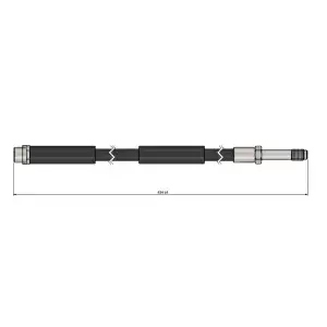 CAVO Fren Hortumu Arka ((475 Mm)) - VW Grubu (VW/Audi/Seat/Skoda) CAVO C900 623A